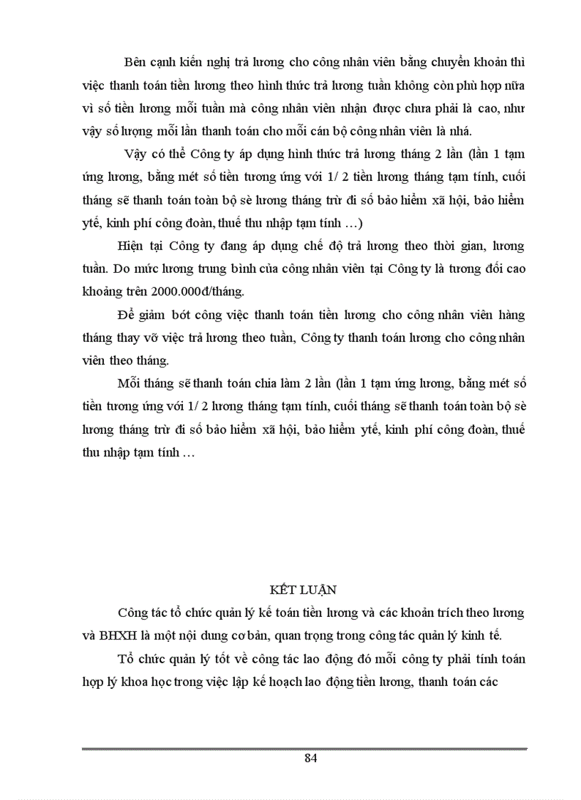 image for page Tiền lương và các khoản trích theo lương tại Công ty TNHH Quảng cáo và TM Kim Tượng 1