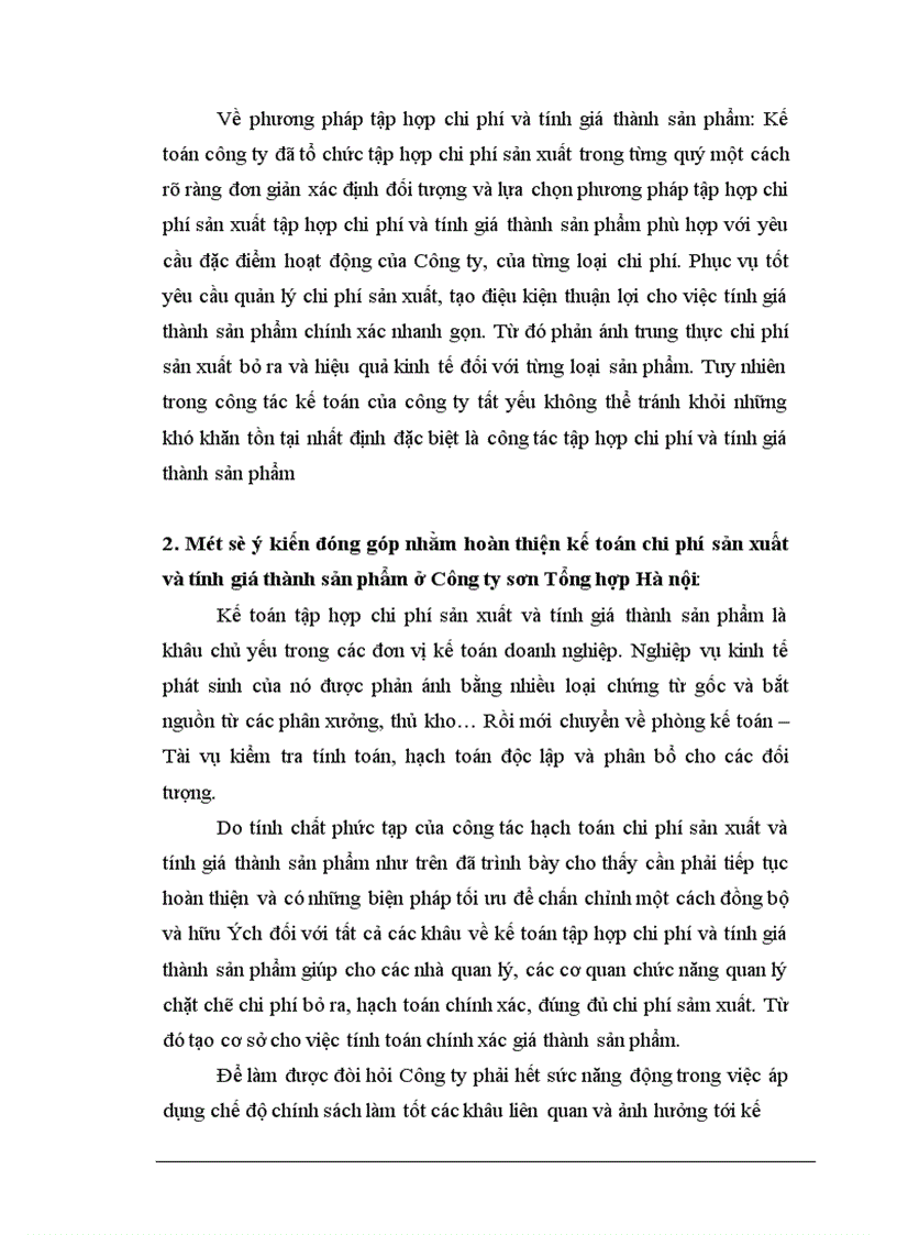 image for page Tổ chức kế toán tập hợp chi phí sản xuất và tính giá thành sản phẩm ở Công ty Sơn Tổng hợp Hà nội 1