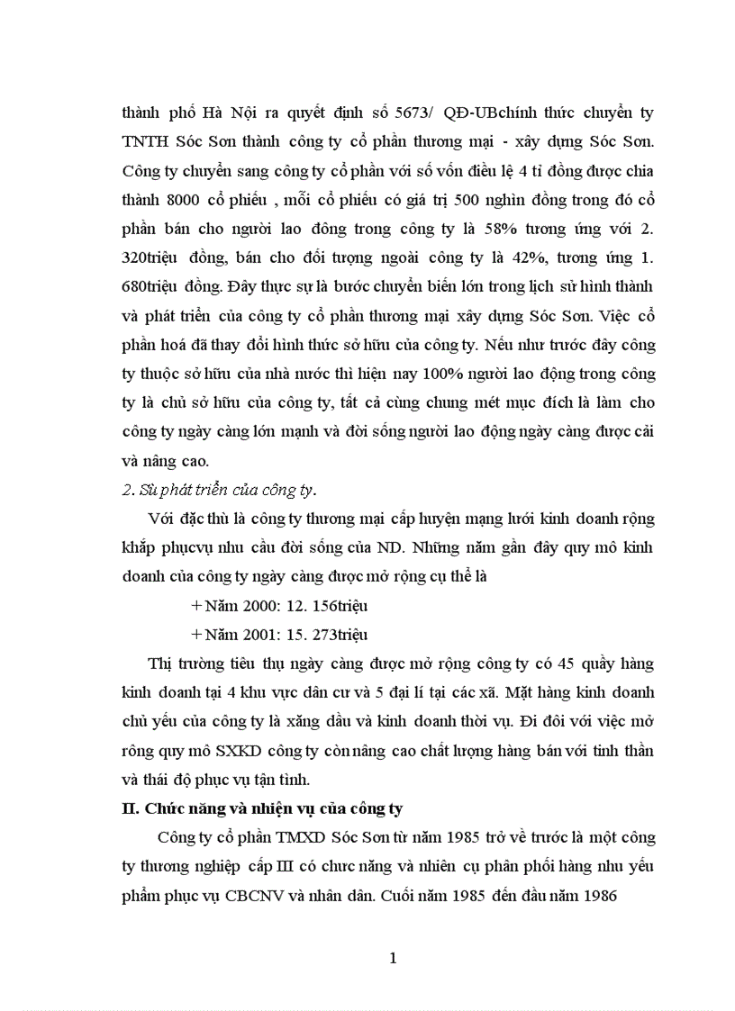 image for page Tổ chức công tác quản lý vốn lưu động trong công ty thương mại xây dựng Sóc Sơn 1