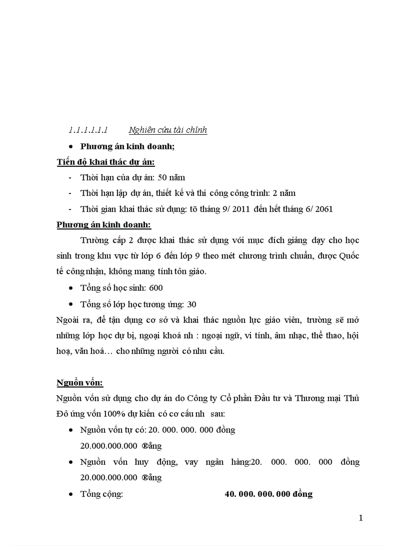 image for page Thực trạng công tác lập dự án tại công ty cổ phần đầu tư và thương mại thủ đô