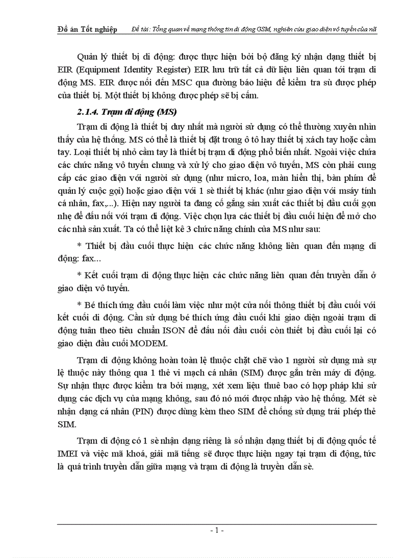 image for page Tổng quan về mạng thông tin di động GSM nghiên cứu giao diện vô tuyến của nó 1