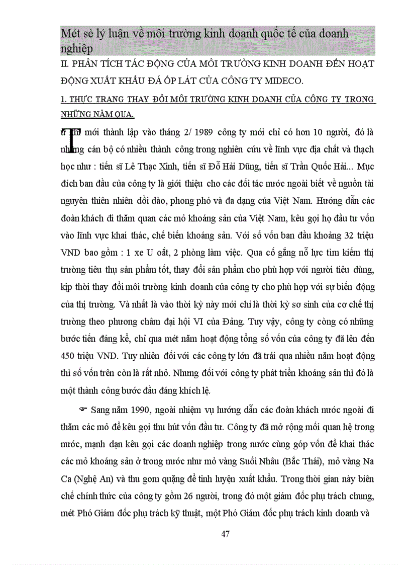 image for page Một số ý kiến nhằm tạo dựng môi trường kinh doanh thuận lợi để thúc đẩy hoạt động xuất khẩu cho công ty MIDECO