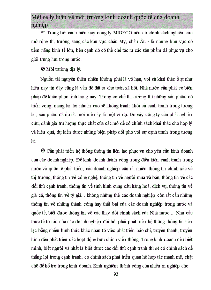 image for page Một số ý kiến nhằm tạo dựng môi trường kinh doanh thuận lợi để thúc đẩy hoạt động xuất khẩu cho công ty MIDECO