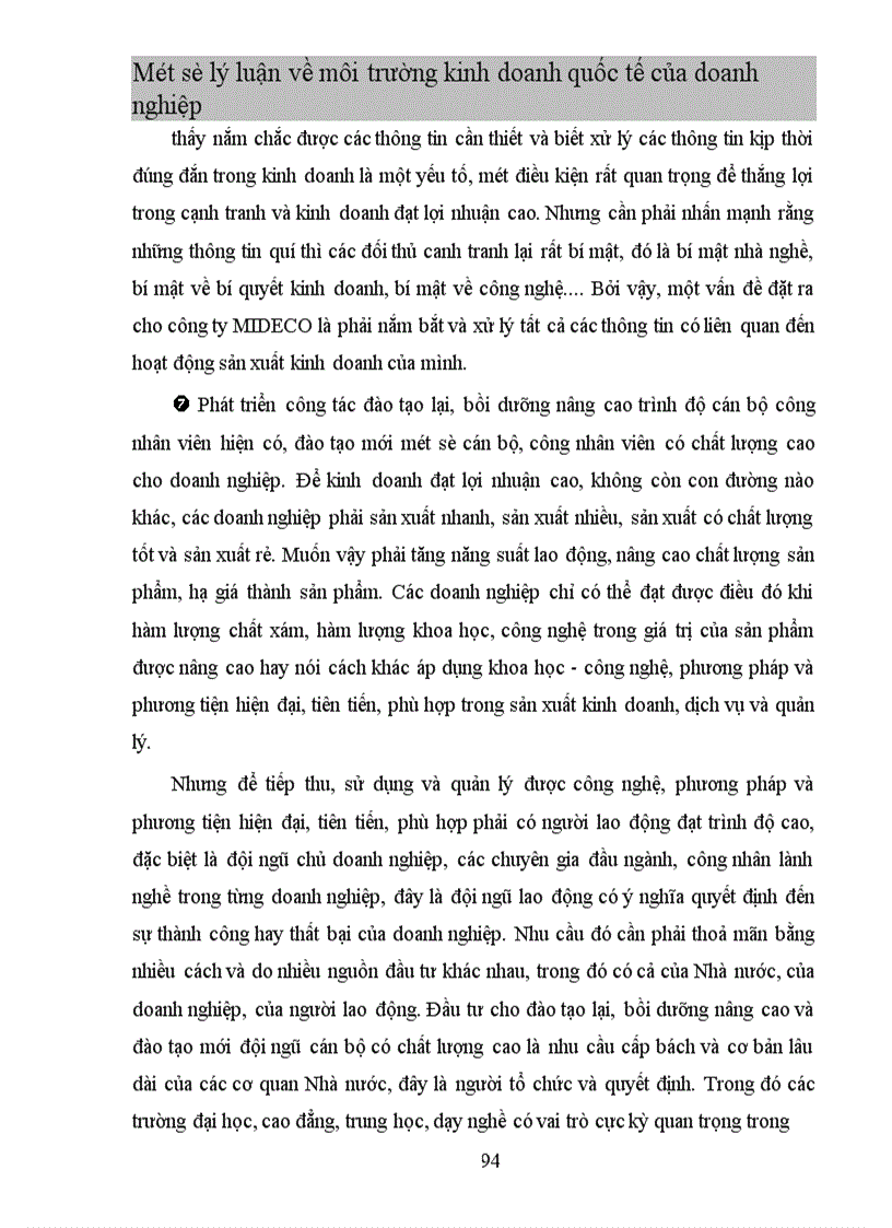 image for page Một số ý kiến nhằm tạo dựng môi trường kinh doanh thuận lợi để thúc đẩy hoạt động xuất khẩu cho công ty MIDECO