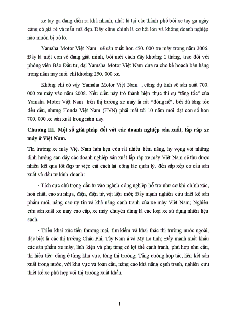 image for page Phân tích quá trình lựa chọn Việt Nam làm địa điểm sản xuất và thị trường tiêu thụ của Yamaha motor