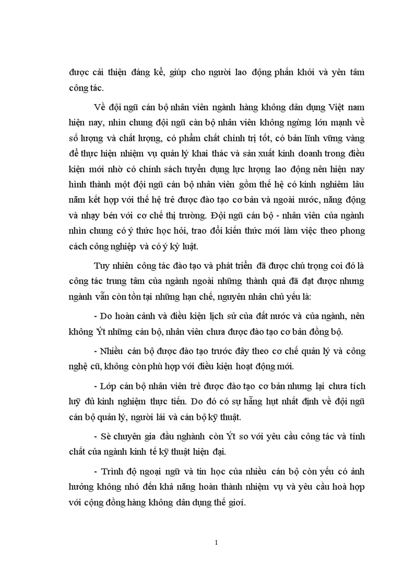 image for page Hiệu quả công tác đào tạo và phát triển nguồn nhân lực của ngành Hàng không dân dụng Việt Nam