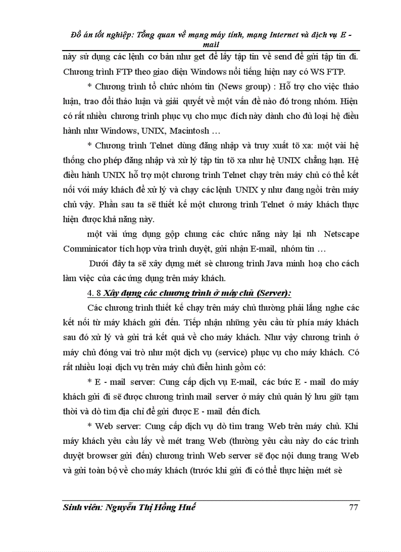 image for page Tổng quan về mạng máy tính mạng Internet và dịch vụ E mail