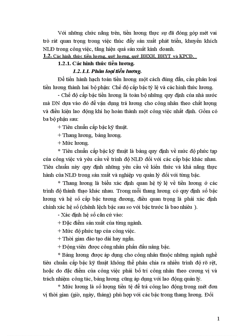 image for page Tổ chức hạch toán tiền lương và các khoản trích theo lương tại Công ty cổ phần Chương Dương 1