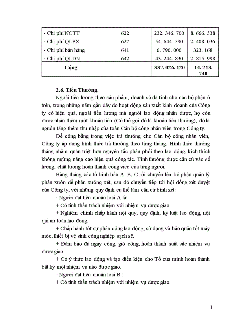 image for page Tổ chức hạch toán tiền lương và các khoản trích theo lương tại Công ty cổ phần Chương Dương 1