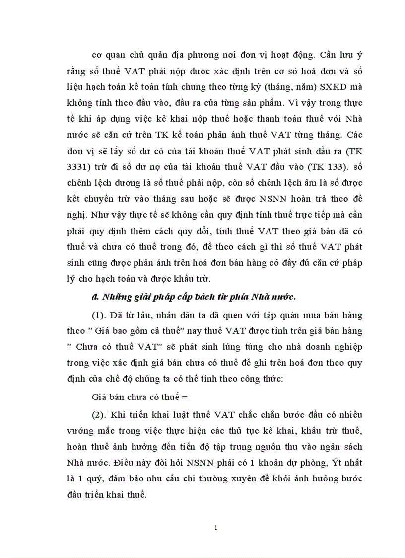 image for page Những vấn đề cơ bản và các tình huống khó xử trong bước đầu triển khai thuế VAT và các giải pháp khắc phục