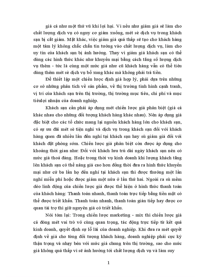 image for page Những ý kiến đề xuất cho việc hoàn thiện hệ thống marketing mix của khách sạn ASEAN 1