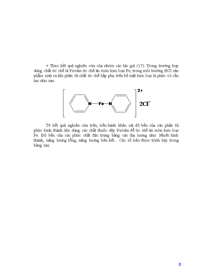 image for page Nghiên cứu mối quan hệ giữa cấu trúc và khả năng ức chế ăn mòn kim loại của một số hợp chất hữu cơ