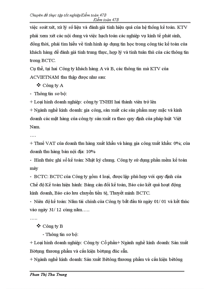 image for page Quy trình kiểm toán doanh thu và khoản mục phải thu khách hàng do Công ty TNHH Tài chính và Kiểm toán Việt Nam thực hiện 1