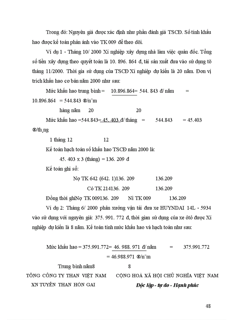 image for page Tổ chức hạch toán TSCĐ với việc quản lý và nâng cao hiệu quả sử dụng TSCĐ 1