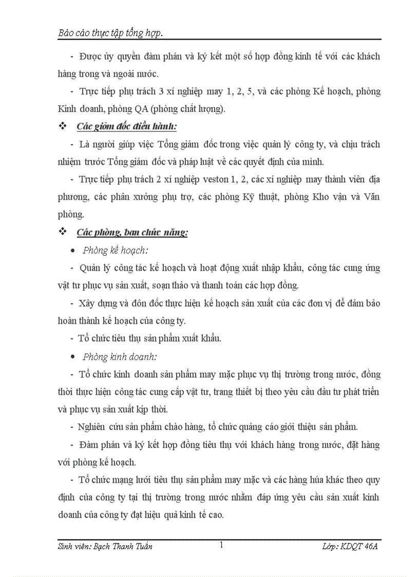 image for page Các hoạt động sản xuất kinh doanh chủ yếu của công ty cổ phần May 10 1