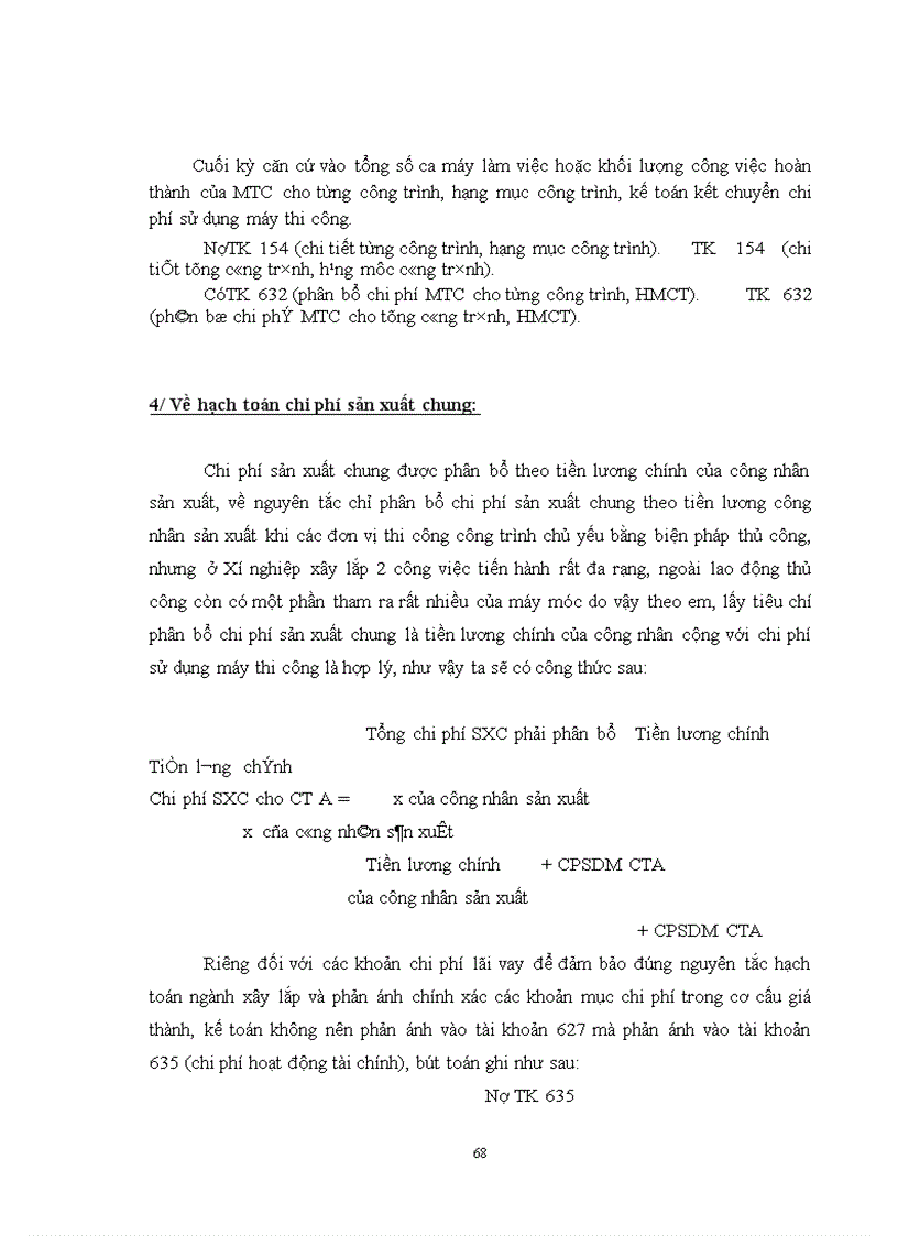 image for page Kế toán chi phí sản xuất và tính giá thành sản phẩm tại Xí nghiệp xây lắp 2