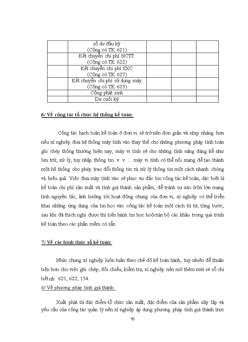 image for page Kế toán chi phí sản xuất và tính giá thành sản phẩm tại Xí nghiệp xây lắp 2