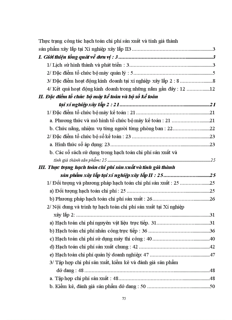 image for page Kế toán chi phí sản xuất và tính giá thành sản phẩm tại Xí nghiệp xây lắp 2