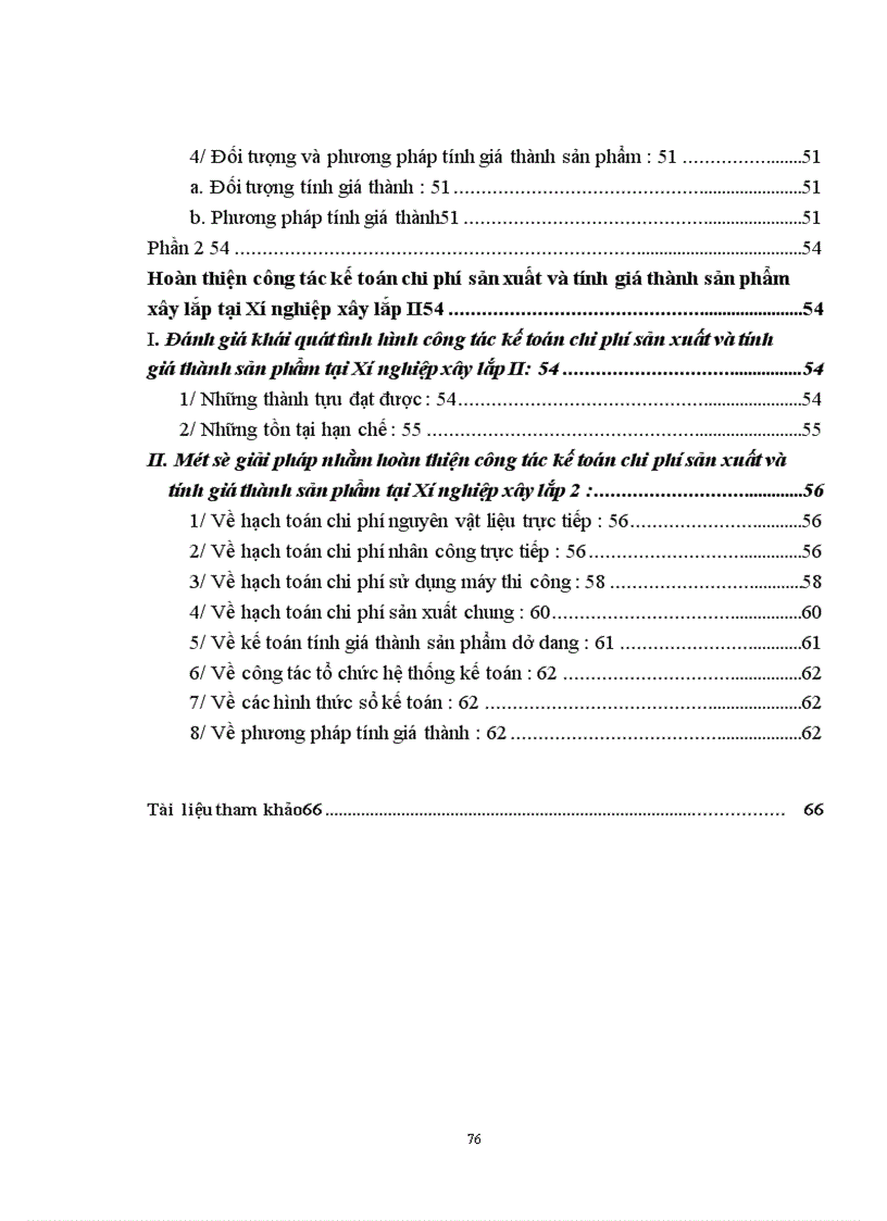 image for page Kế toán chi phí sản xuất và tính giá thành sản phẩm tại Xí nghiệp xây lắp 2