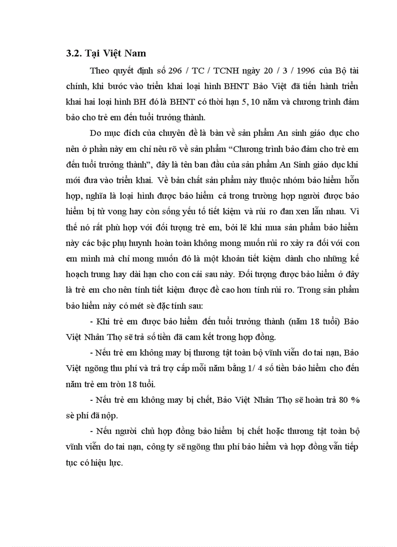 image for page Chương trình An Sinh Giáo Dục trong BHNT 1