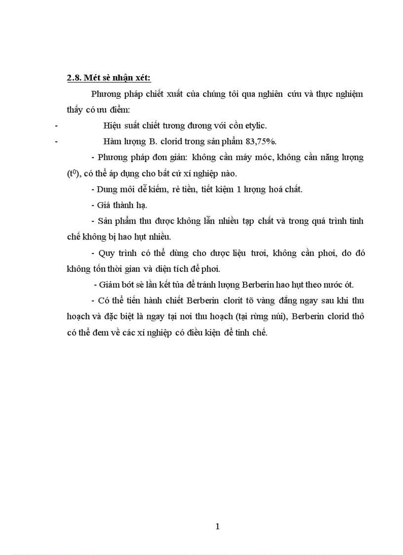 image for page Góp phần nghiên cứu phương pháp chiết xuất Berberin từ cây vàng đắng Coscinium usitatum Pierre 1