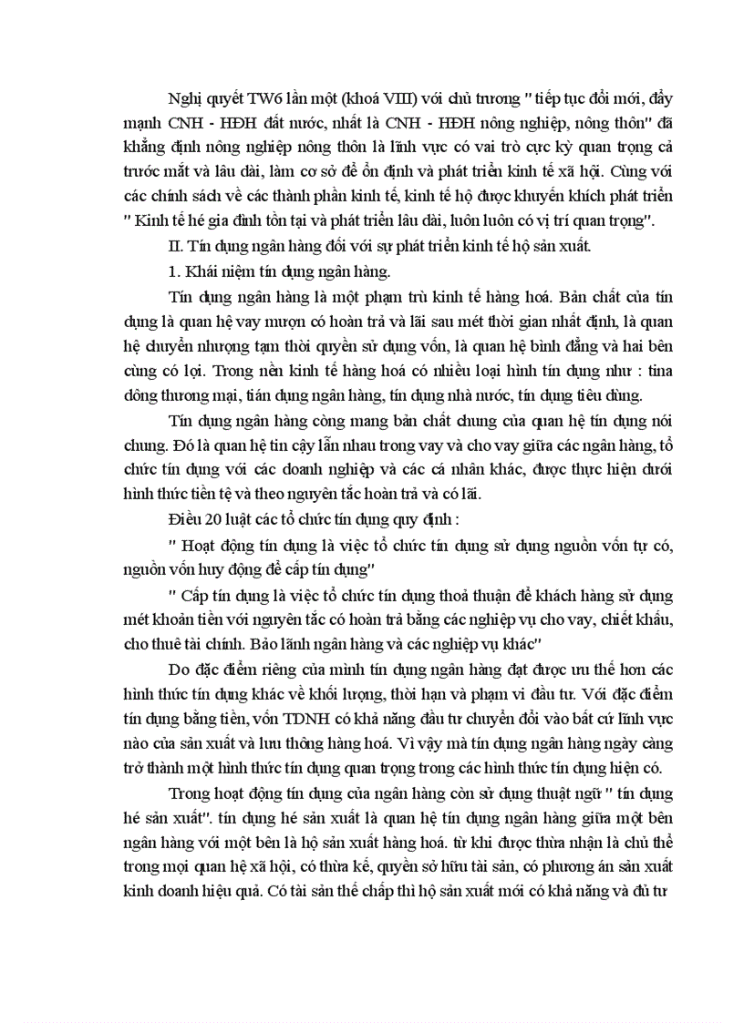 image for page Thực trạng huy động và sử dụng vốn tín dụng ngân hàng để phát triển kinh tế hộ sản xuất ở huyện Thanh Trì 1