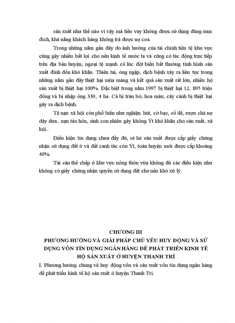 image for page Thực trạng huy động và sử dụng vốn tín dụng ngân hàng để phát triển kinh tế hộ sản xuất ở huyện Thanh Trì 1