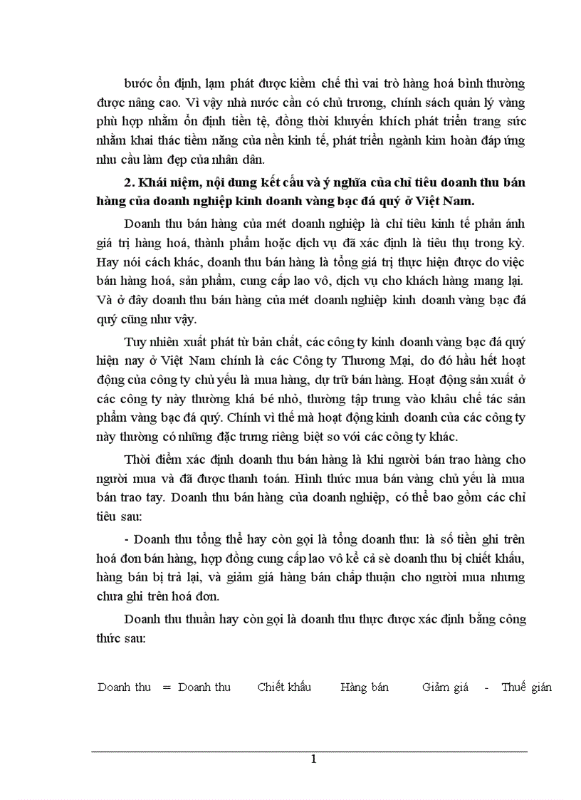 image for page Phân tích tình hình doanh thu bán hàng và các biện pháp tăng doanh thu bán hàng tại Công ty Vàng Bạc Đá Quý Hà Nội 1