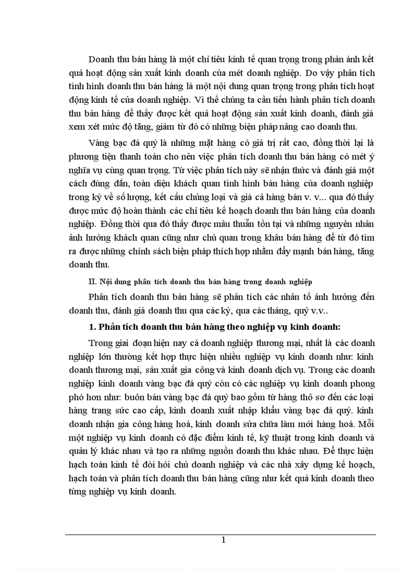 image for page Phân tích tình hình doanh thu bán hàng và các biện pháp tăng doanh thu bán hàng tại Công ty Vàng Bạc Đá Quý Hà Nội 1