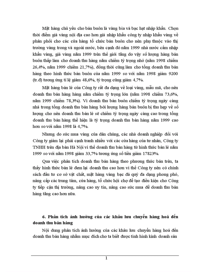 image for page Phân tích tình hình doanh thu bán hàng và các biện pháp tăng doanh thu bán hàng tại Công ty Vàng Bạc Đá Quý Hà Nội 1