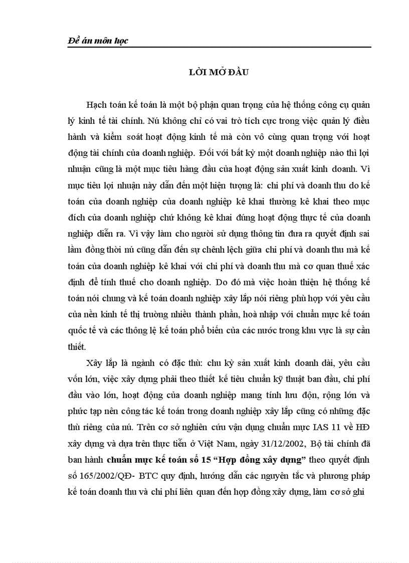 image for page Vận dụng chuẩn mực kế toán Việt Nam số 15 Hợp đồng xây dựng để hạch toán chi phí và doanh thu của doanh nghiệp xây lắp 1