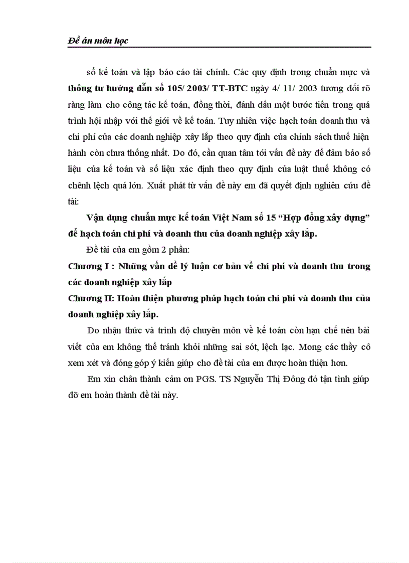 image for page Vận dụng chuẩn mực kế toán Việt Nam số 15 Hợp đồng xây dựng để hạch toán chi phí và doanh thu của doanh nghiệp xây lắp 1