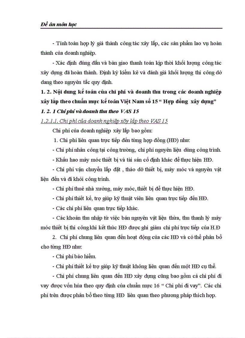 image for page Vận dụng chuẩn mực kế toán Việt Nam số 15 Hợp đồng xây dựng để hạch toán chi phí và doanh thu của doanh nghiệp xây lắp 1