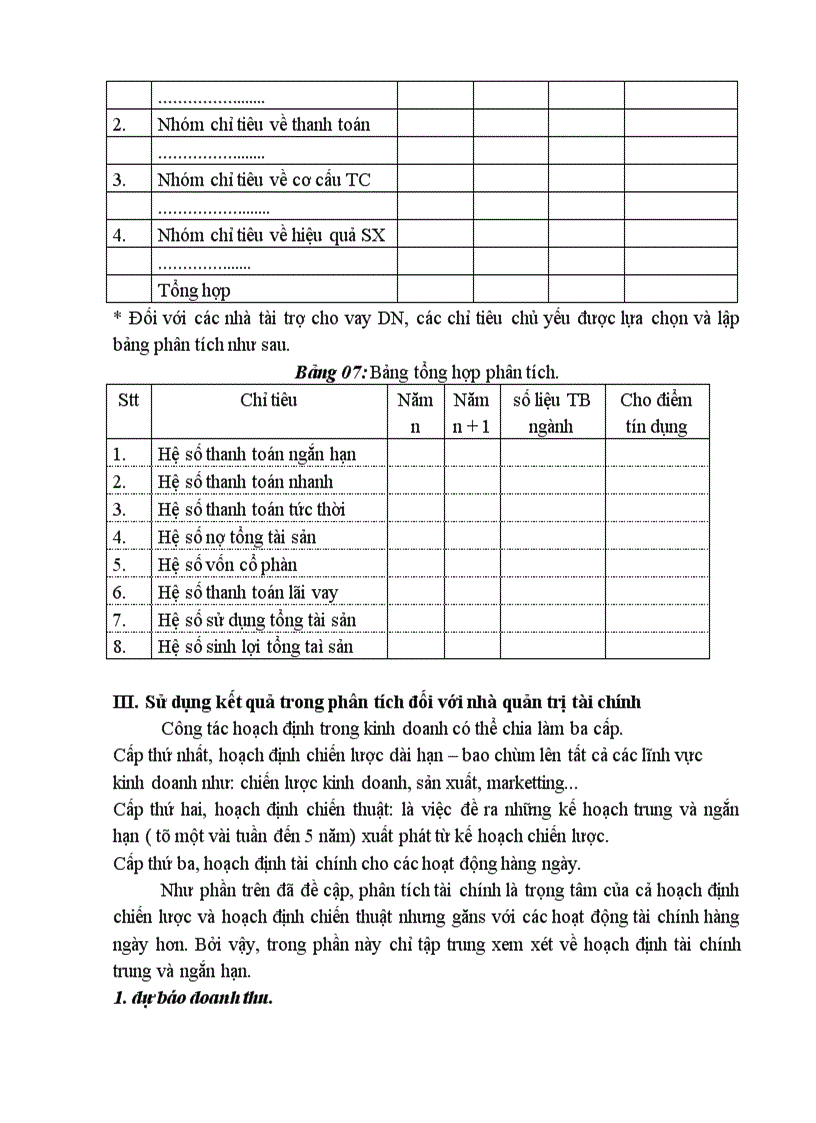 image for page Một số giải pháp nhằm hoàn thiện phân tích tài chính tại Công ty Thoát Nước Hà Nội 1