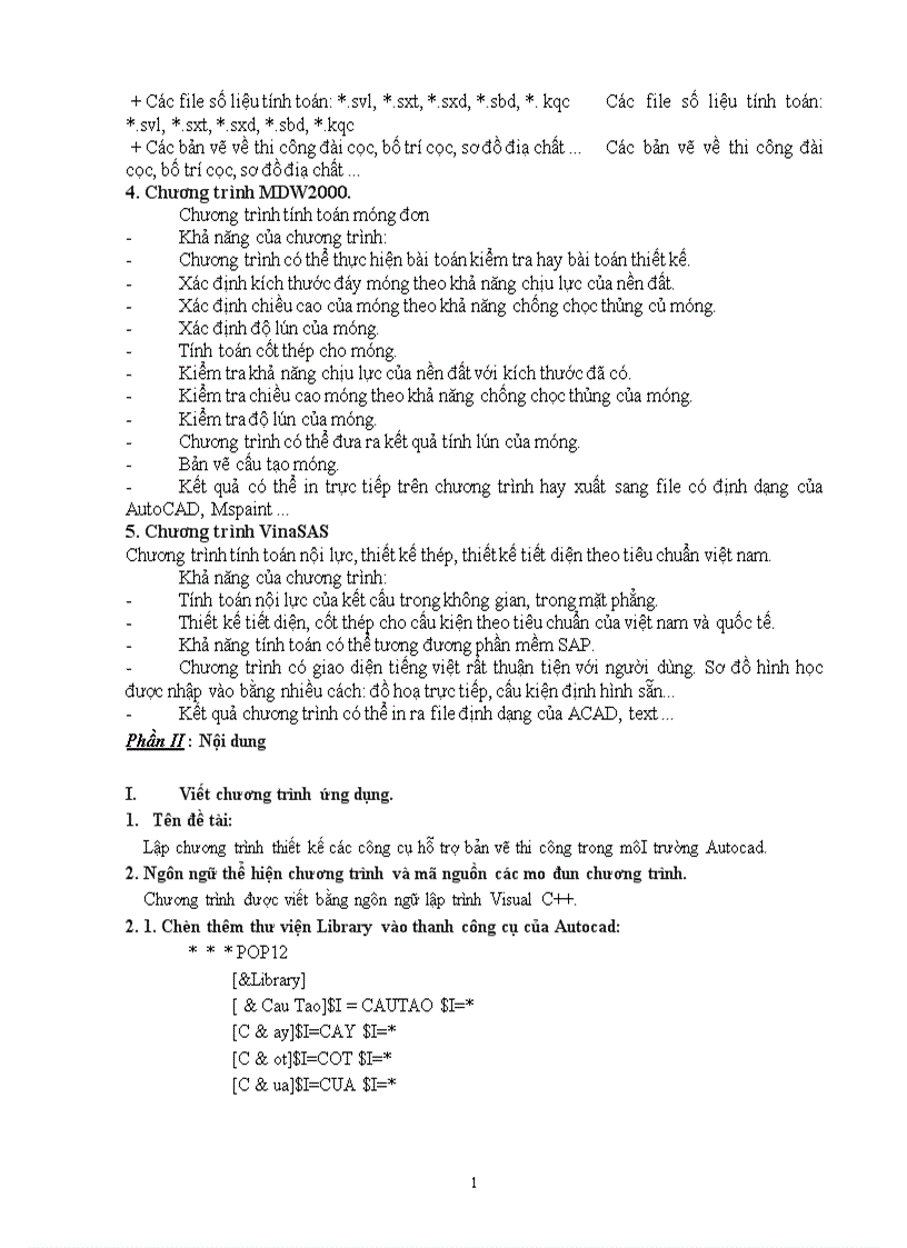 image for page Lập chương trình thiết kế các công cụ hỗ trợ bản vẽ thi công trong môI trường Autocad