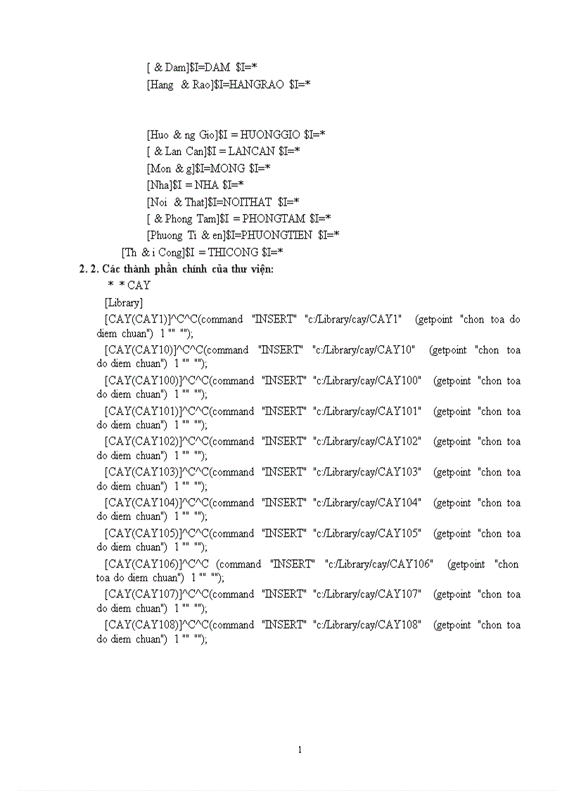 image for page Lập chương trình thiết kế các công cụ hỗ trợ bản vẽ thi công trong môI trường Autocad