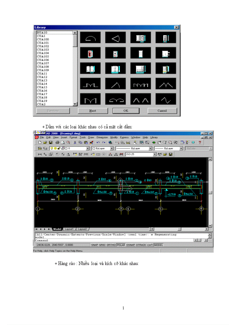 image for page Lập chương trình thiết kế các công cụ hỗ trợ bản vẽ thi công trong môI trường Autocad