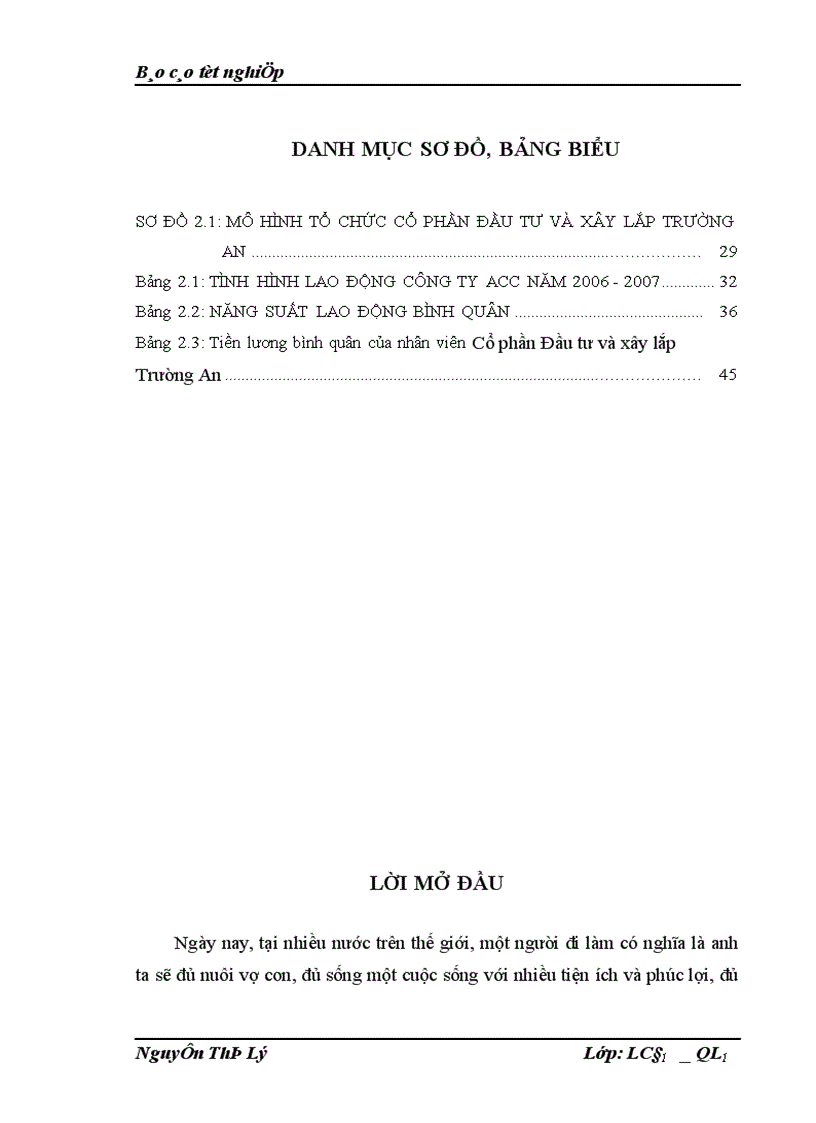 image for page Một số giải pháp nâng cao động lực làm việc cho người lao động tại Cổ phần Đầu tư và xây lắp Trường An Đề tài