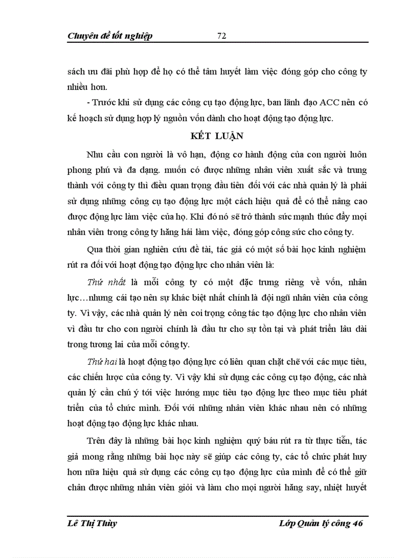 image for page Một số giải pháp nâng cao động lực làm việc cho người lao động tại Cổ phần Đầu tư và xây lắp Trường An Đề tài