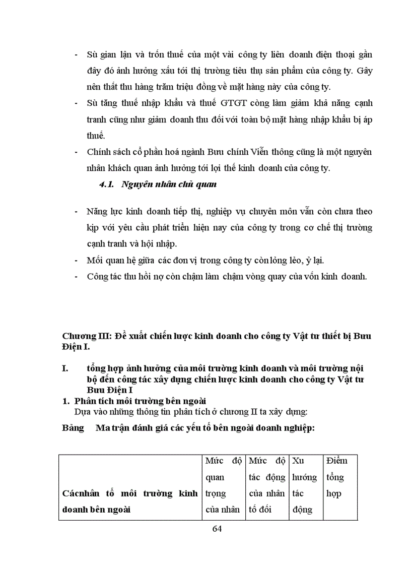 image for page Chiến lược kinh doanh của công ty Vật tư Bưu Điện I