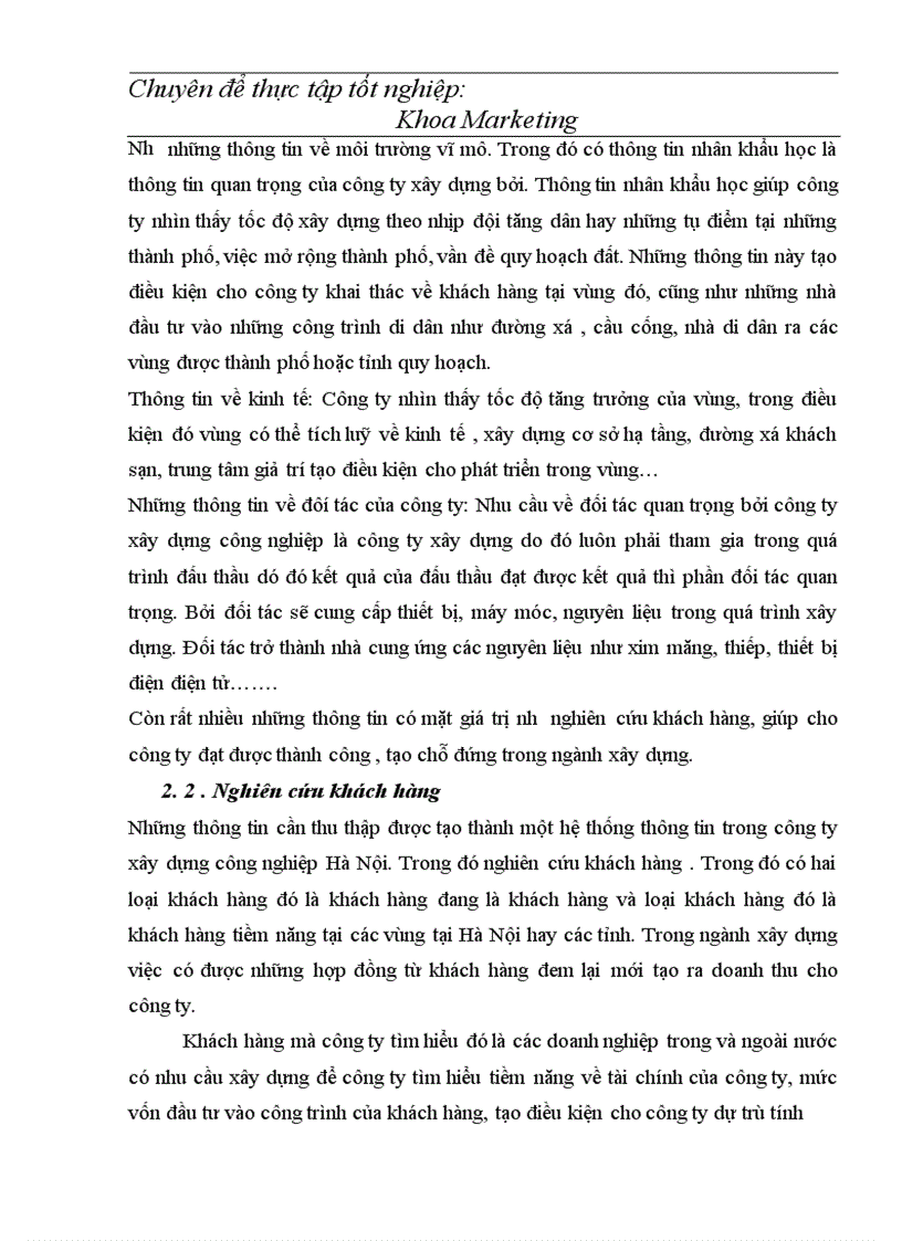 image for page Tổ chức hệ thống thông tin và nghiên cứu marketing trong công ty xây dựng công nghiệp Hà Nội 1