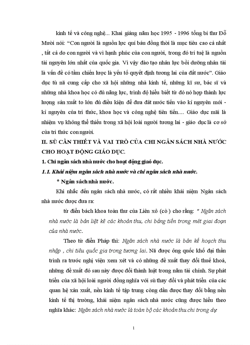 image for page Một số biện pháp nhằm tăng cường quản lí chi ngân sách nhà nước cho sự nghiệp giáo dục trên địa bàn thủ đô Hà nội đến năm 2005