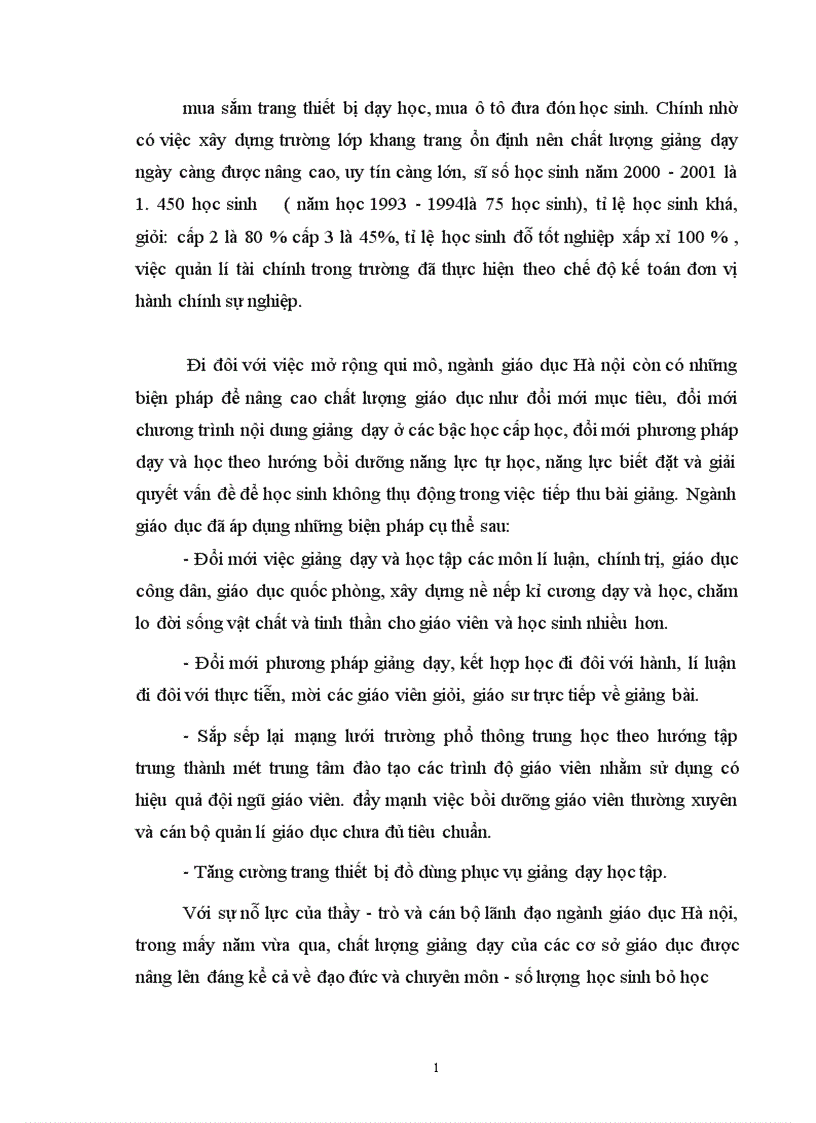 image for page Một số biện pháp nhằm tăng cường quản lí chi ngân sách nhà nước cho sự nghiệp giáo dục trên địa bàn thủ đô Hà nội đến năm 2005
