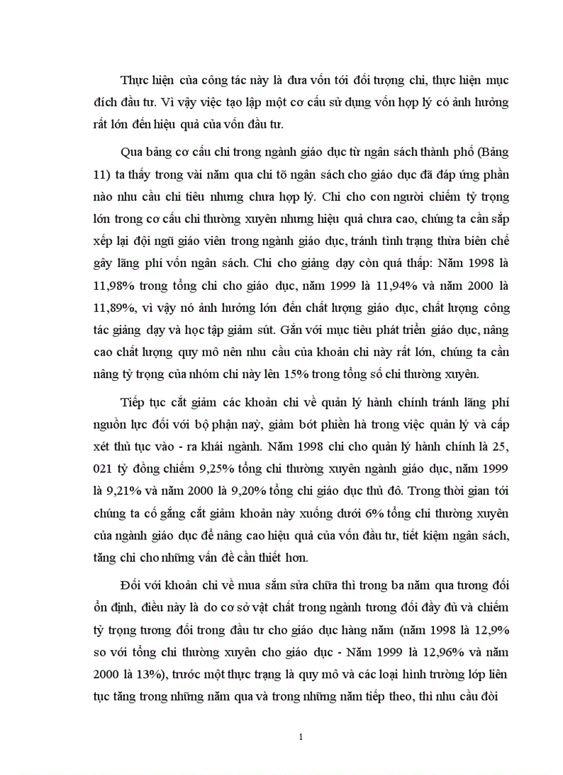 image for page Một số biện pháp nhằm tăng cường quản lí chi ngân sách nhà nước cho sự nghiệp giáo dục trên địa bàn thủ đô Hà nội đến năm 2005