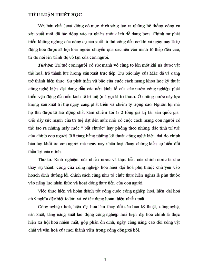 image for page Lý luận của chủ nghĩa Mác về con người và vấn đề con người trong sự nghiệp công nghiệp hoá hiện đại hoá đất nước 1