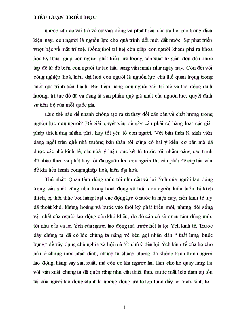 image for page Lý luận của chủ nghĩa Mác về con người và vấn đề con người trong sự nghiệp công nghiệp hoá hiện đại hoá đất nước 1