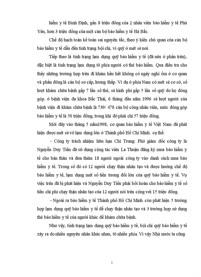 image for page Công tác giám định chi phí khám chữa bệnh bảo hiểm y tế và việc bảo vệ quyền lợi cho người có thẻ bảo hiểm ở Bảo hiểm y tế Nam Định 1