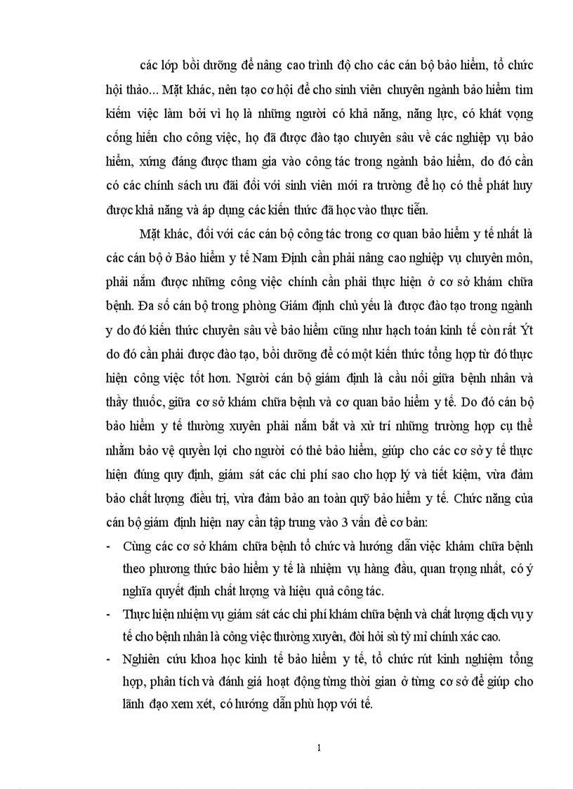 image for page Công tác giám định chi phí khám chữa bệnh bảo hiểm y tế và việc bảo vệ quyền lợi cho người có thẻ bảo hiểm ở Bảo hiểm y tế Nam Định 1