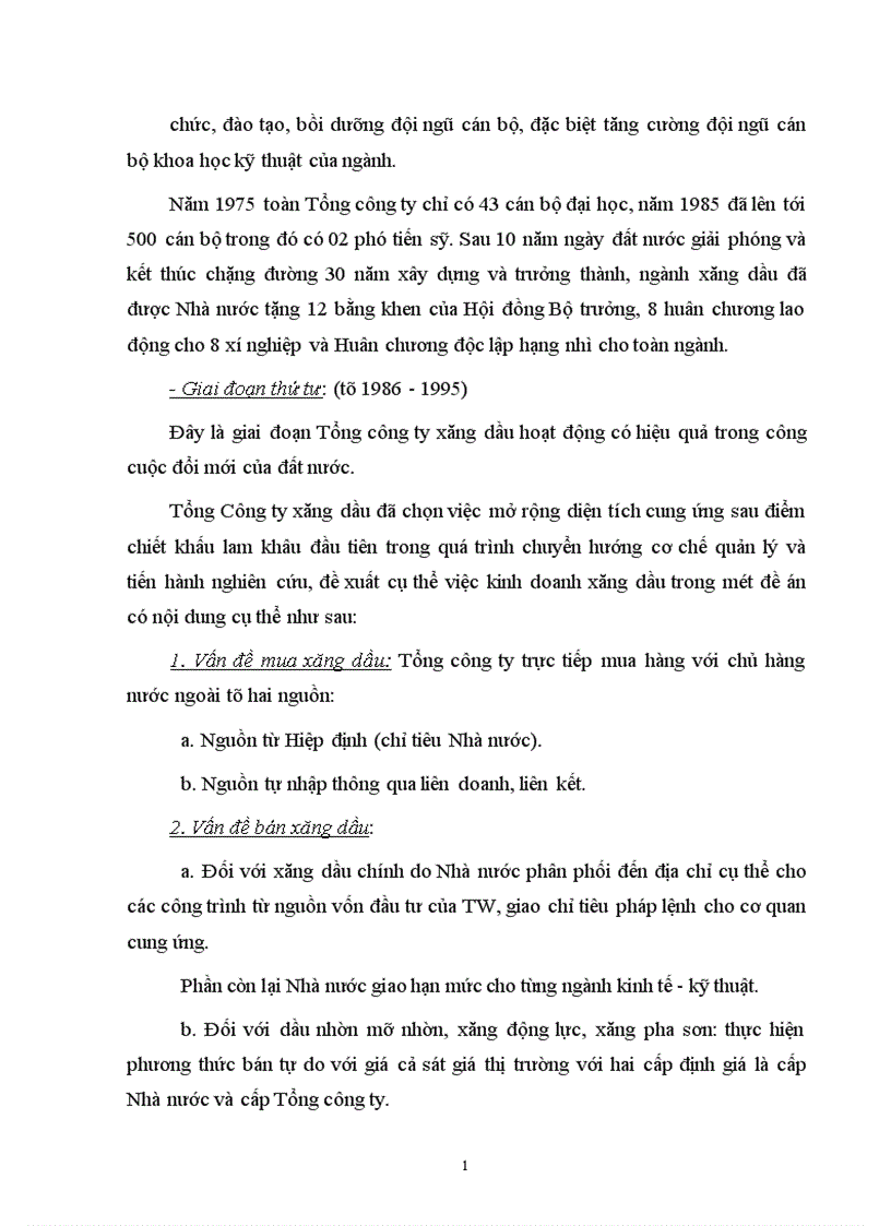 image for page Đánh giá công tác quản trị doanh nghiệp của Tổng công ty xăng dầu qua các năm 1997 1999