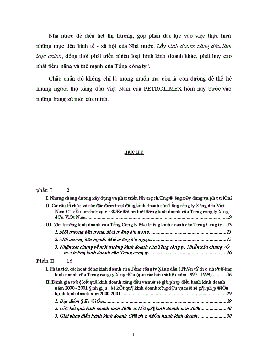 image for page Đánh giá công tác quản trị doanh nghiệp của Tổng công ty xăng dầu qua các năm 1997 1999